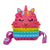 Unicorn Pop It Silicone Backpack for Kids
